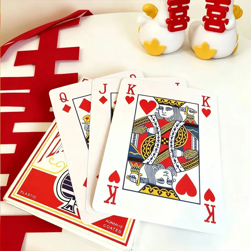 Giant Playing Cards Jumbo Oversized Practical Joke Gifts Carnival Birthday Wedding Party Favors Company Team Building Games Prop
