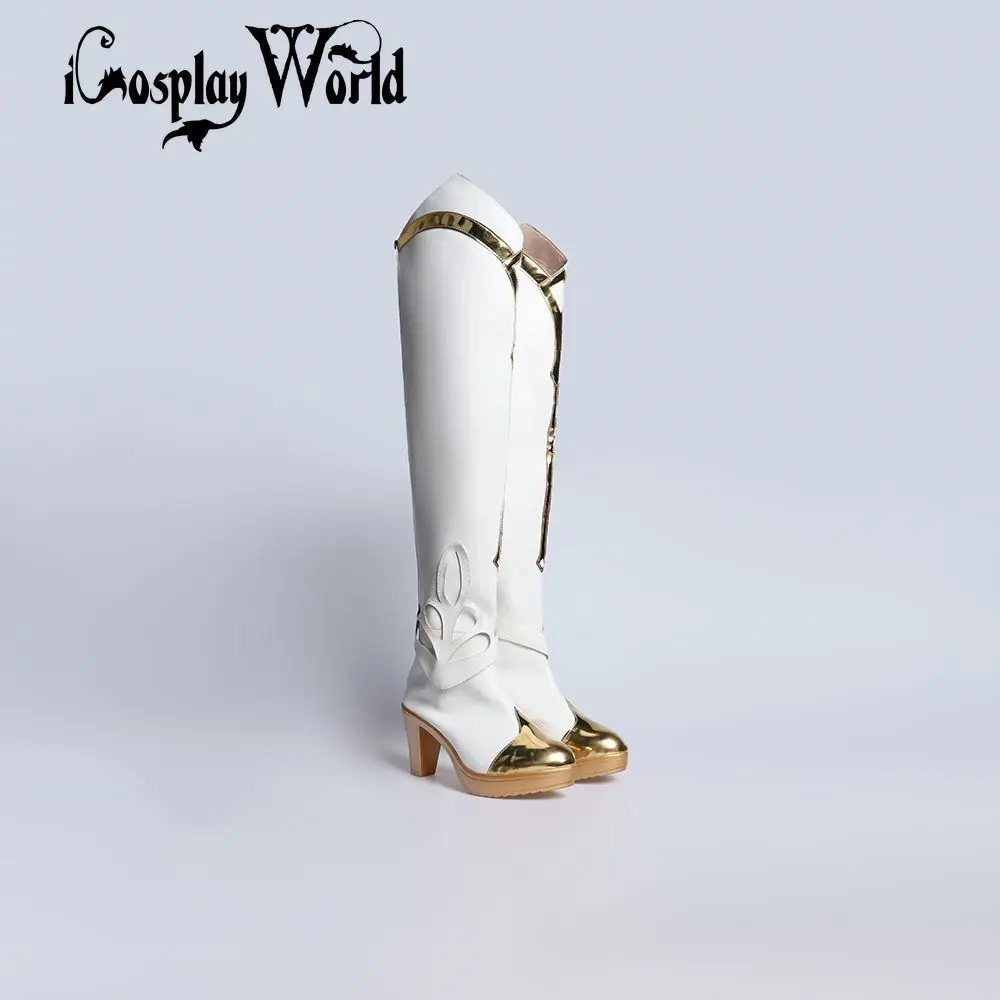 GenshinImpact Lumine-Botas de Cosplay, Anime cómico, juego de fiesta de Halloween, zapatos de Cosplay, accesorios