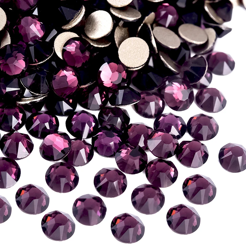 Billow Violet 2088 Non-Hotfix Strasssteine SS16-SS30 Gold Flatback Glitzer Strass Kristall Grüne Steine für Nagelkunst-Dekorationen – Detail 4