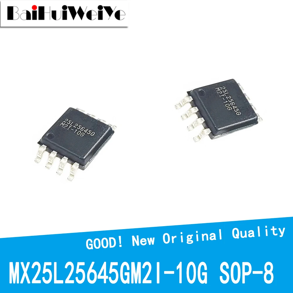 5PCS/LOT MX25L25645GM2I-10G MX25L25645GM2I Substitutions W25Q256 32MB FLASH SOP-8 SMD New Good Quality Chipset