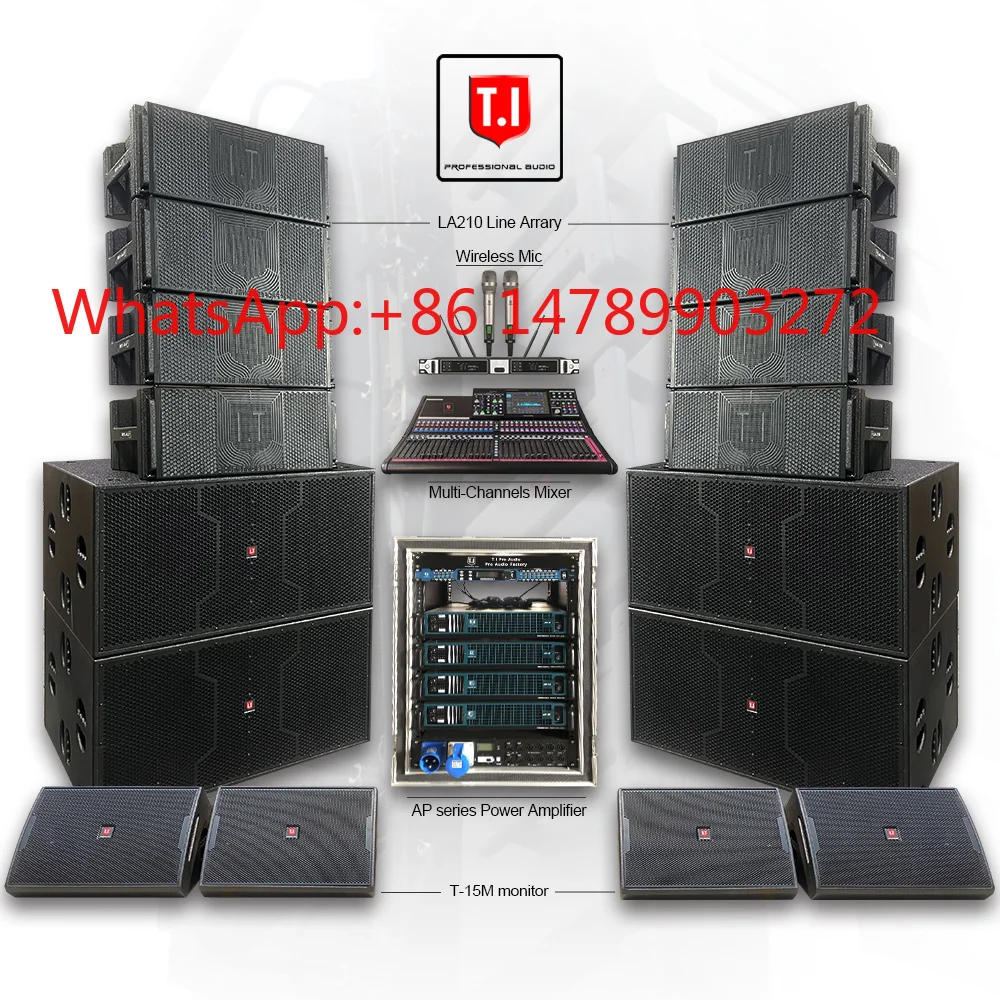 Профессиональная линейная акустическая система Deepbass LA-215BP с двумя 15-дюймовыми динамиками для мощного баса