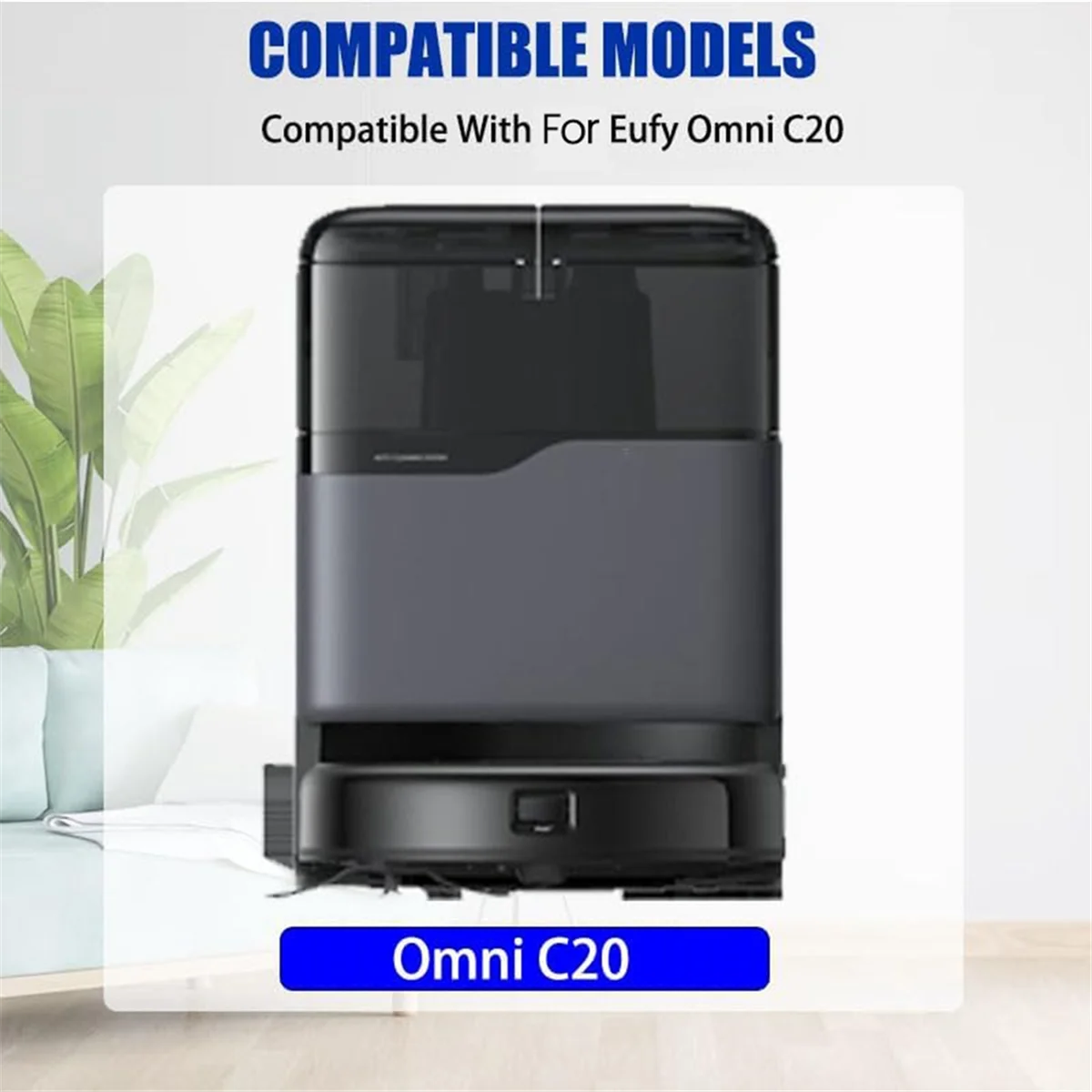 FZFZ 10PCS 먼지 봉투 C20 옴니 로봇 진공 청소기 부품 3L 대용량 먼지 봉투 교체 일회용 가방