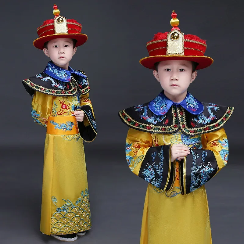 

China Boys Chinese Emperor Costume Ancient Costumes Chinese Emperor Clothes Prince Robe Clothing Tang Dynasty Emperors