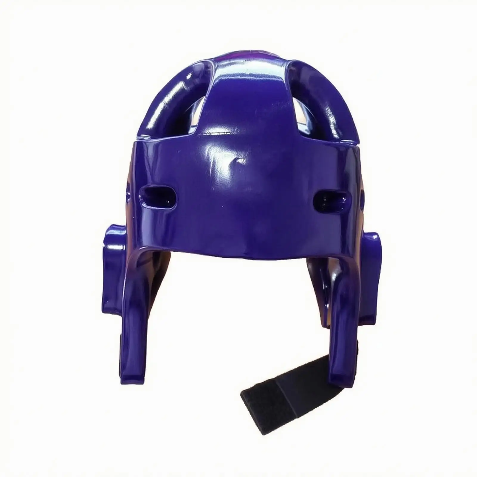 Youth Boxing Helmet for MMA Sparring with Molded Glossy NBR Shell and Ventilated Side Cutouts
