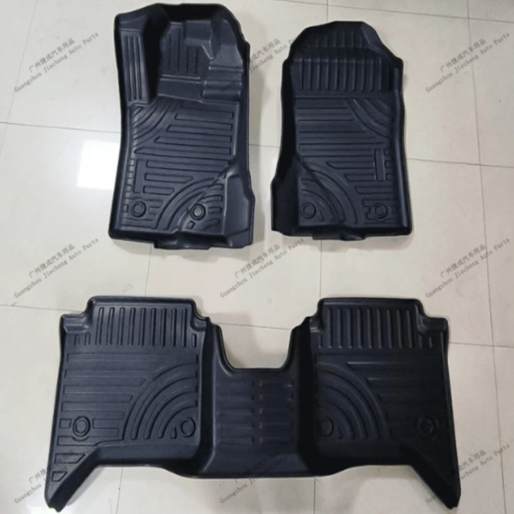 Car Floor Mats Waterproof Carpet for Ranger T6 T7 T8 Wildtrak Raptor XL XLT 2012-2017 2018-2021 Double Cab Car Interior Parts PE view 3