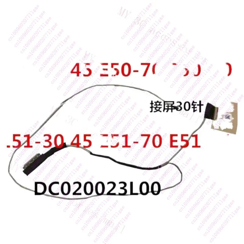 XMSJ Cable de vídeo de pantalla LCD para portátil Lenovo e50-70 e50-80 dc 020023 l00 5c10h44889..