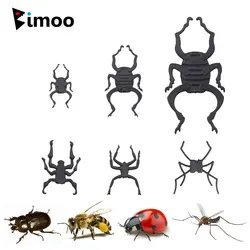 Bimoo 20pcs Realistic Insect Rubber Legs Fly Tying Material Ladybug Honeybee Beetle Mosquitos Dry Fly Nymphs Trout Fishing Lures