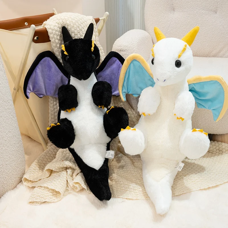 42/55cm Fliegender Drache Plüschtiere Niedliche Tier-Stoffkissen-Puppe Kawaii Zimmerdekoration Cartoon Weiches Modell für Kinder Weihnachts- und Halloween-Geschenke