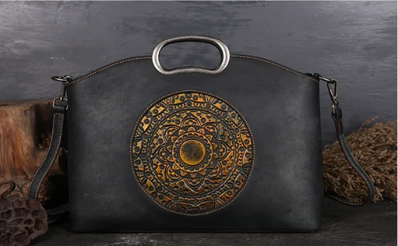 Women's Tote Bag Leather Top Layer Cowhide Vintage 6 Women's Tote Bag Leather Top Layer Cowhide Vintage