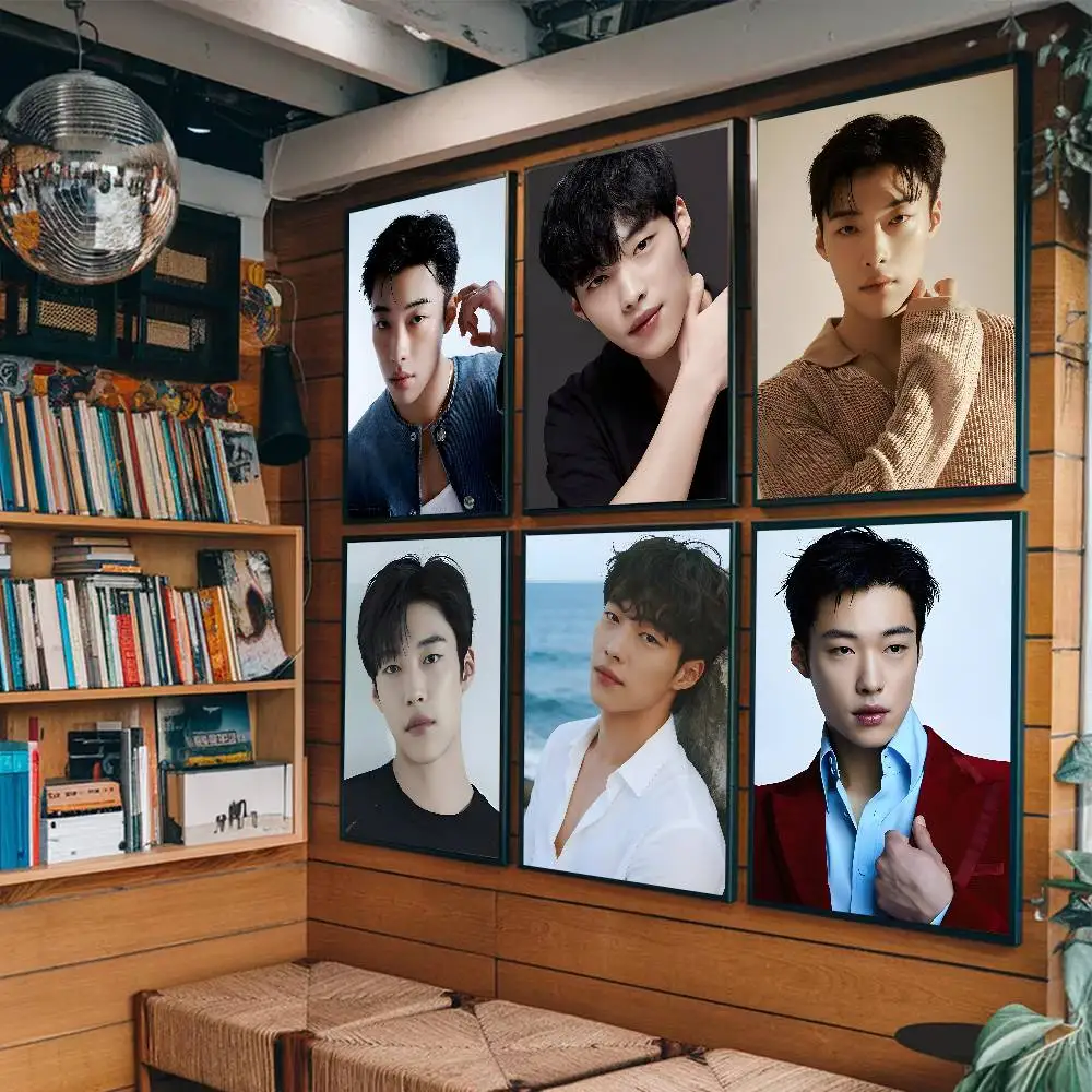 1pc Korean Actor Woo Do Hwan Poster Sticker Print Waterproof Wall Art For Living Room Bedroom Home Decor
