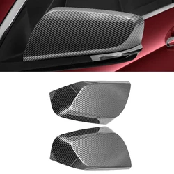 For Chevy Impala 2014 2015 2016 2017 2018 2019 2020 2PCS Rearview Mirror Cap Side Mirror Cover ABS Carbon Fiber Black