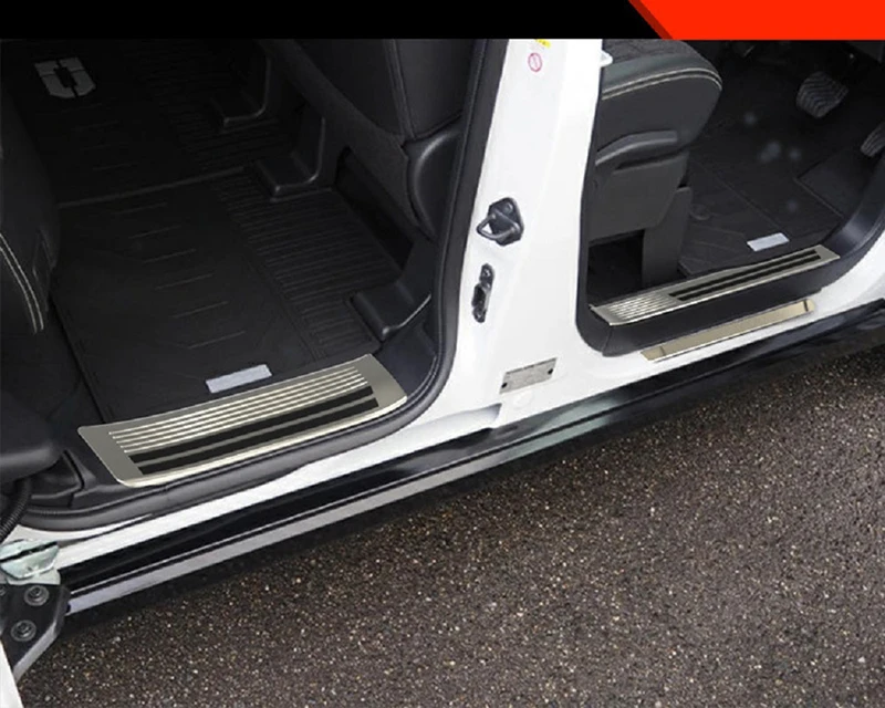 

Для Nissan Roox 2020-2026: Защитная накладка на внутренний и внешний пороги из нержавеющей стали, накладка на подножку, декоративная накладка-защита