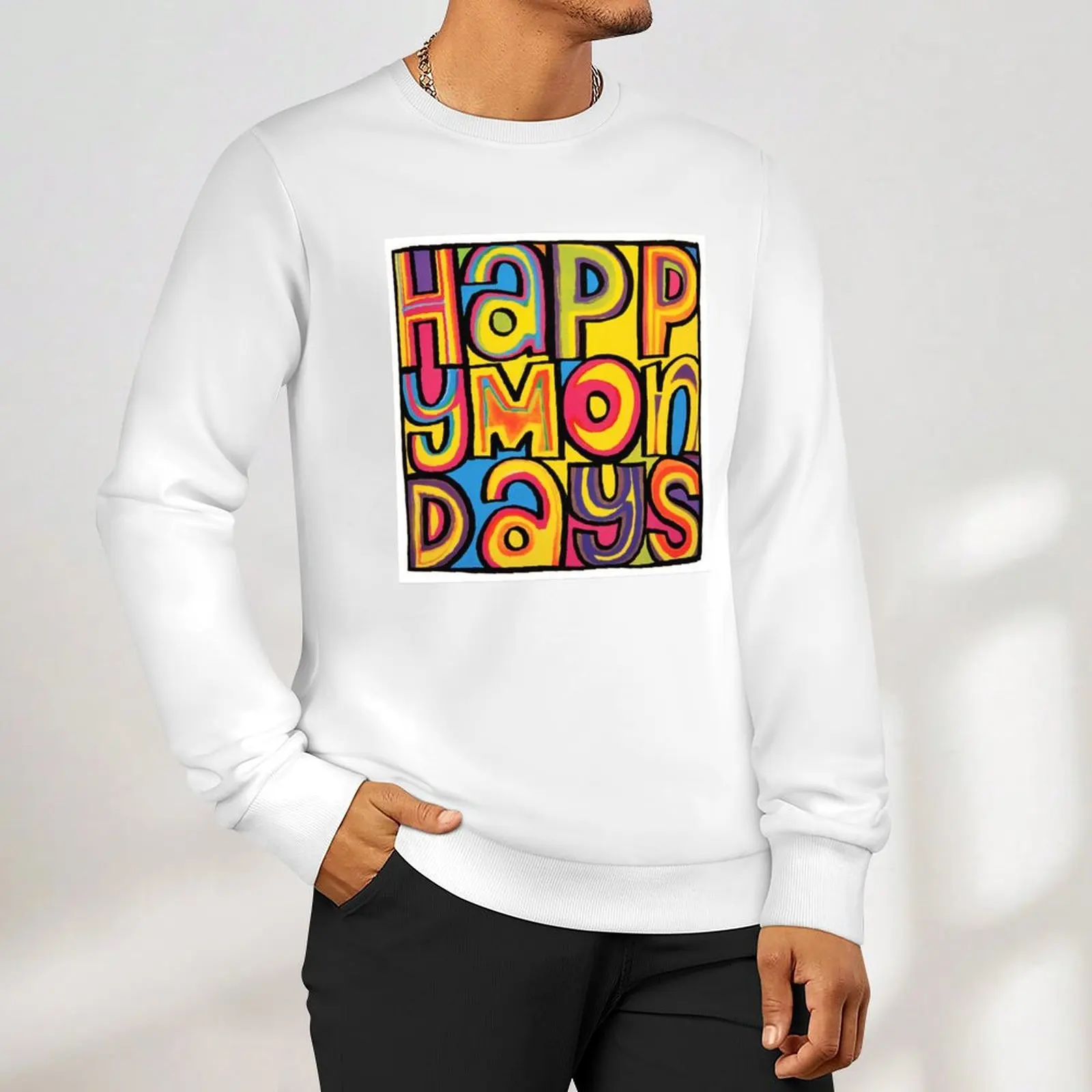 Happy Mondays Sweatshirt Anime Kleidung Herren Sweat-Shirt Set Winterkleid ung Sweatshirt männlich