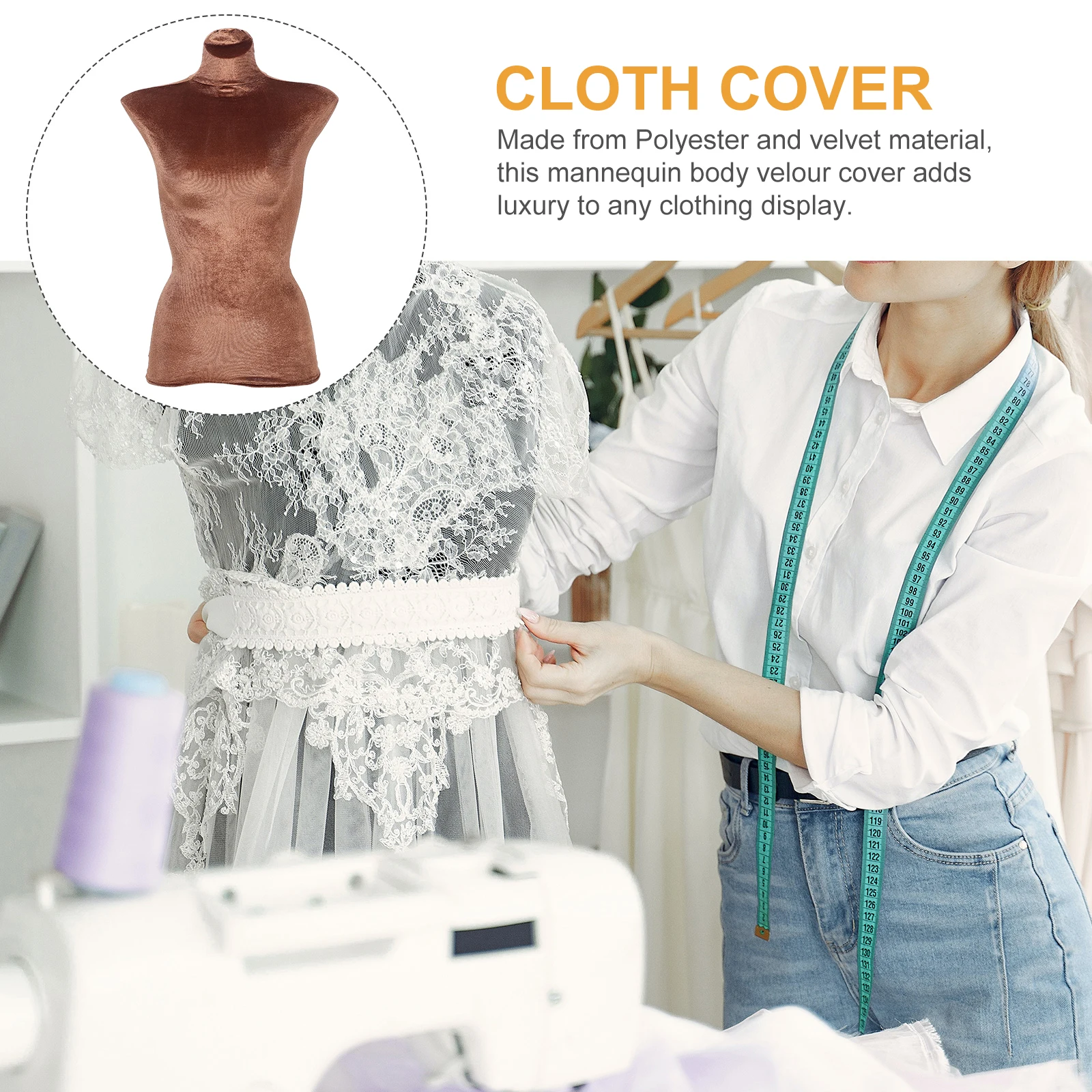 

Fashion Female Skin Tone Display Dummy Cloth Female Mannequin Fabric Cover Cloth Cover Accessories