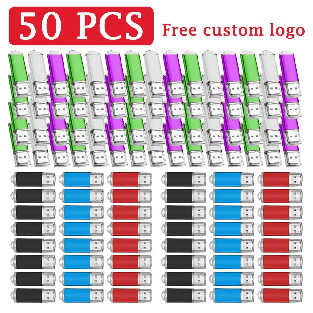 

50 шт./лот USB 2.0 флеш-накопители 1 ГБ, 2 ГБ, 4 ГБ, 8 ГБ, 16 ГБ, 32 ГБ, 64 ГБ, 128 ГБ, USB-флешки, флеш-диски