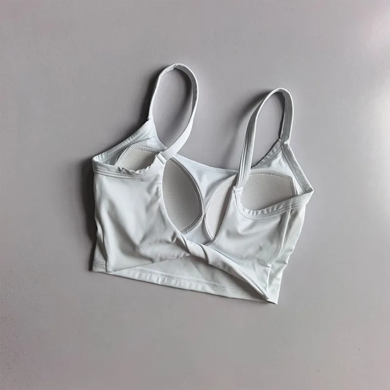 Kleines Camisole-Top für Damen, Sommer, schöner Rücken, stützend, Anti-Sagging, Yoga-Bekleidung, schnelltrocknend, All-in-One-Lauf- und Fitness-BH – Detail 3