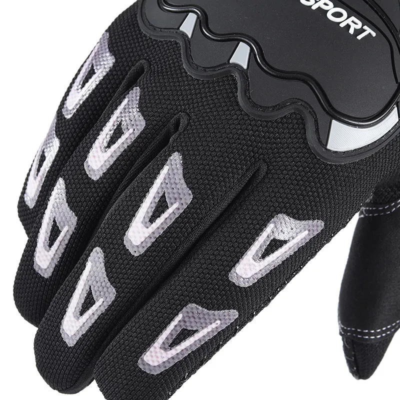 Universal Motorcycle Full Finger Gloves For Men Women Shockproof Non-slip Touch Screen  Gloves For Outdoor Fitness Cycling