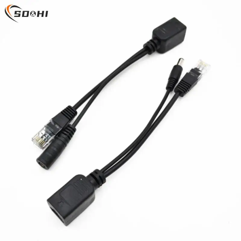 Kabel Daya konverter POE kabel daya RJ-45 kabel adaptor antarmuka jaringan DC 12v pembagi daya Usb kabel koneksi Internet untuk kamera Ip