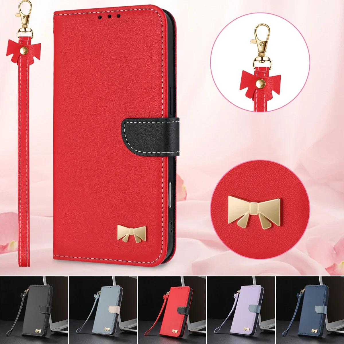 Leder Flip Case iPhone 17 16 15 Pro Max 16E 14 13 12 11 Pro Max XS XR X 7 8 Plus SE Mode Brieftasche Karte Slot Telefon Abdeckung Etui