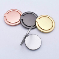 360 Degree Rotating Round Mobile Phone Ring Buckle Universal Metal Ring Bracket Mobile Phone Holders Stands