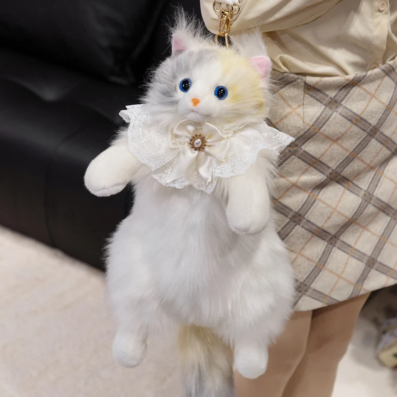 

Мультяшная сумка с имитацией кошки, плюшевая игрушка, милая кукла-кошка, детская подушка для сна, рождественские кавайные декоративные подарки