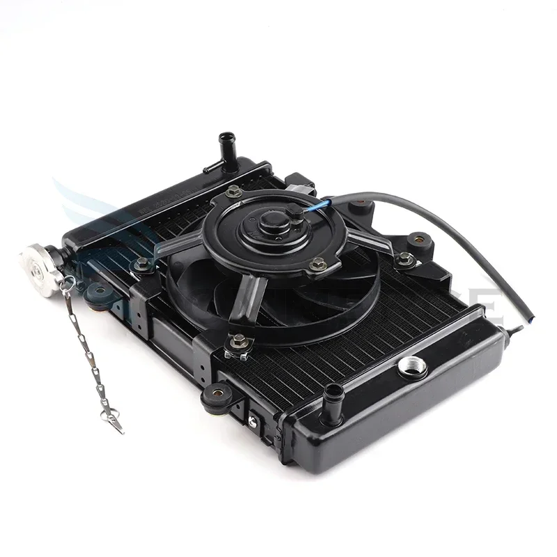 

Water Tank Radiator Water Cooler Cooling Kits With 12V Fan For 150cc 200cc 250cc ATV UTV 4x4 Quad Dirt Bike Buggy Accessories
