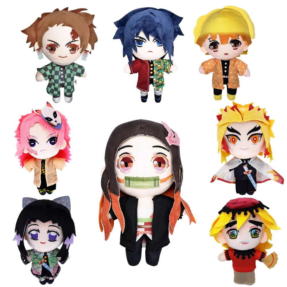 

20cm New Demon Slayer Plush Toy Kamado Tanjirou Kamado Nezuko Rengoku Shinjurou Tsuyuri Kanawo Tomioka Giyu Anime Birthday Gift