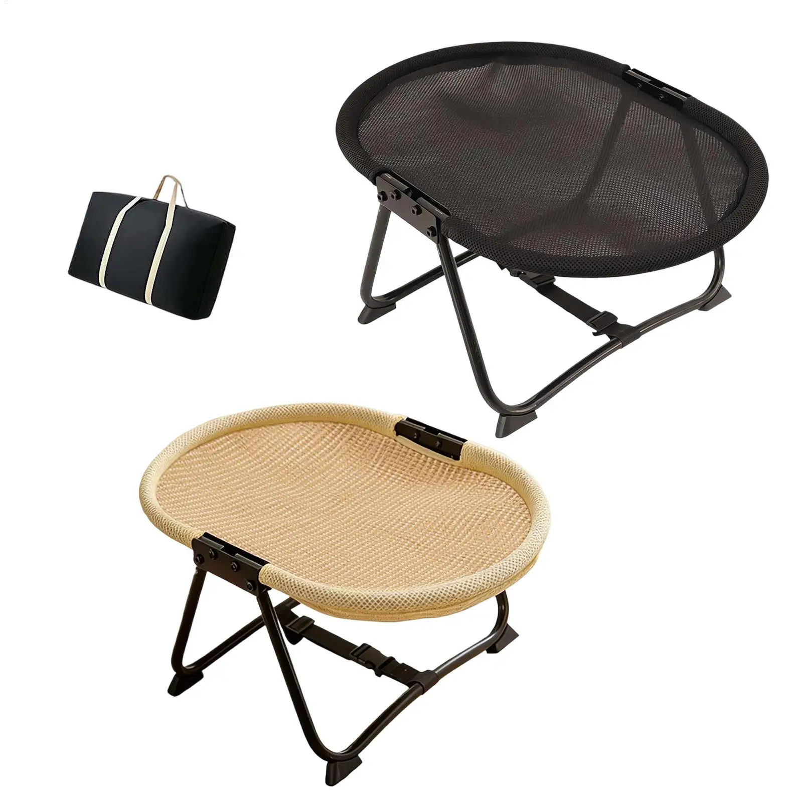 

Elevated Dog Bed Foldable Breathable Soft Mat Indoor Camping Cat Cot Beds For Small Medium Kitten Puppy Indoor Outdoor Home