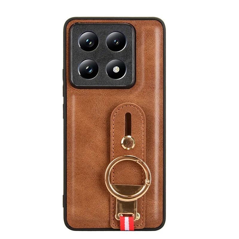 For Xiaomi 14T Pro Wristband Ring Case TPU Back Cover Dust Box Suitable for Xiaomi 14T Pro Phone Case
