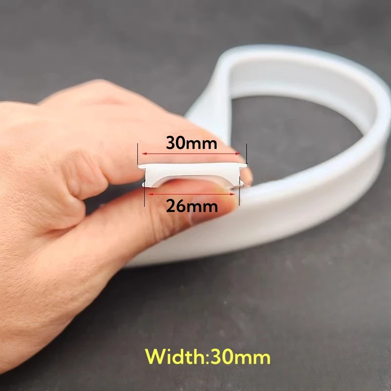 khelse Flexible LED Aluminum Channel Silicone Diffuser 1-10 m Milky White 5