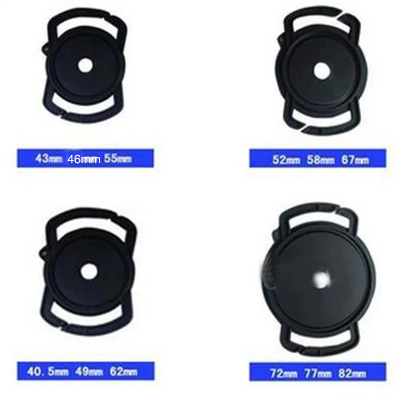 Camera Buckle Lens Cap Keeper Base Holder  40.5 52 55 58 62 67 72 77 82mm for canon nikons sony dlsr Lens Cap Protect Neck Strap