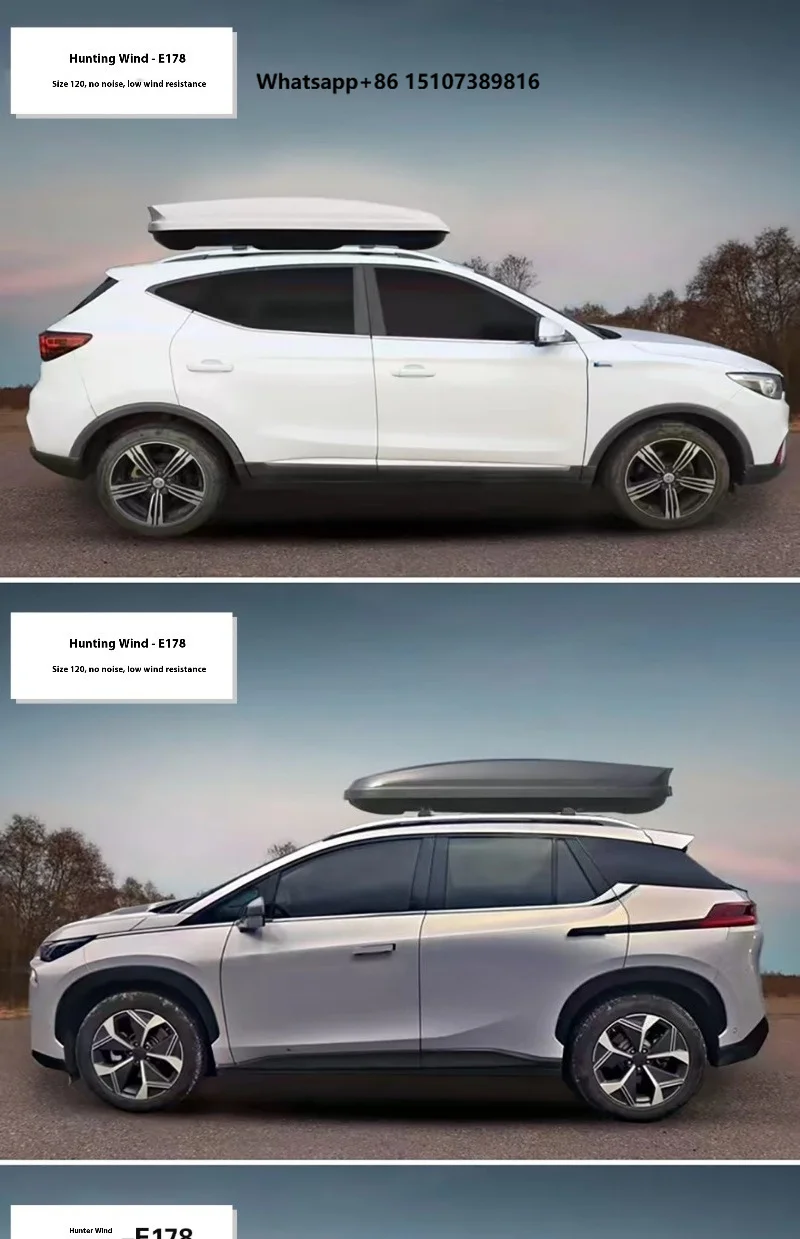 Ultra-Quiet Large Capacity ABS Roof Luggage Rack for SUV Universal Car Travel Case Sports Style Off-Road Car Roof Rack