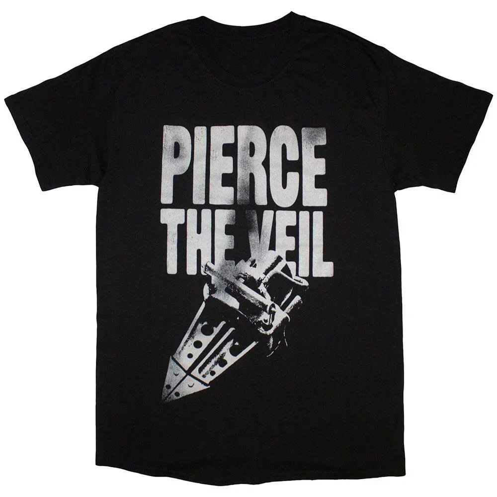 

Лето 2025 г., мужская хлопковая свободная женская футболка с принтом Rock Pierce The Veil Pierce The Veil Band, высококачественная мужская футболка с коротким рукавом