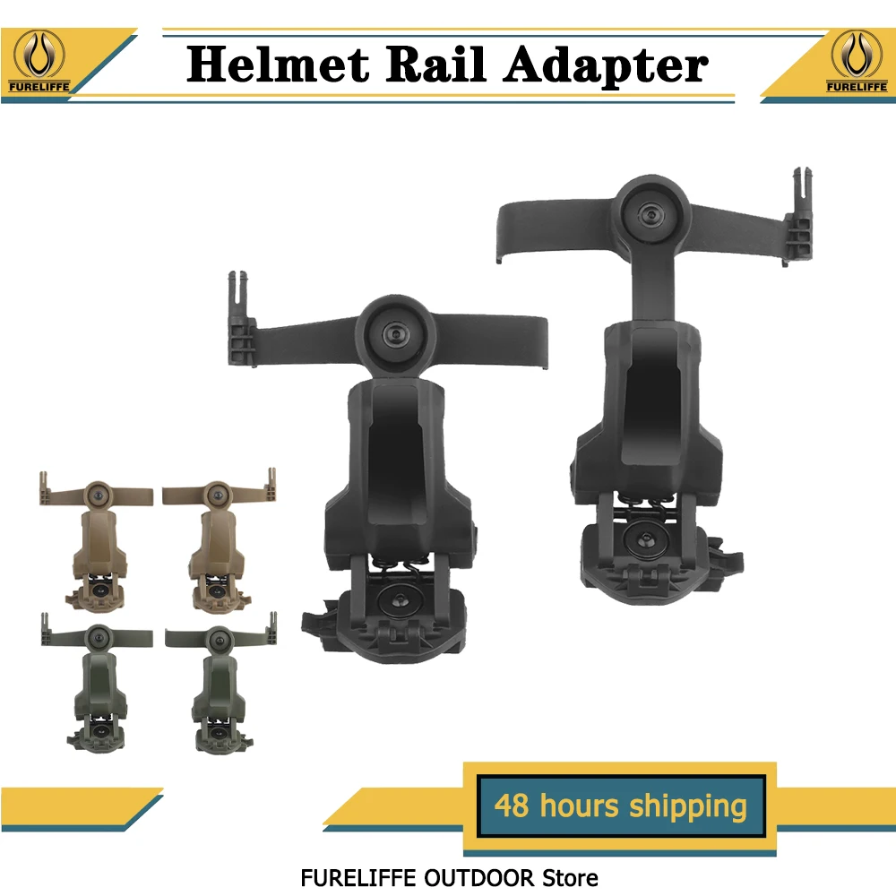 Helmet Headset Rail Adapter for Tactical Headphone ,360°Rotation Headset Helmet Guide Mount,Fit OPS Core ARC and Team Wendy Rail
