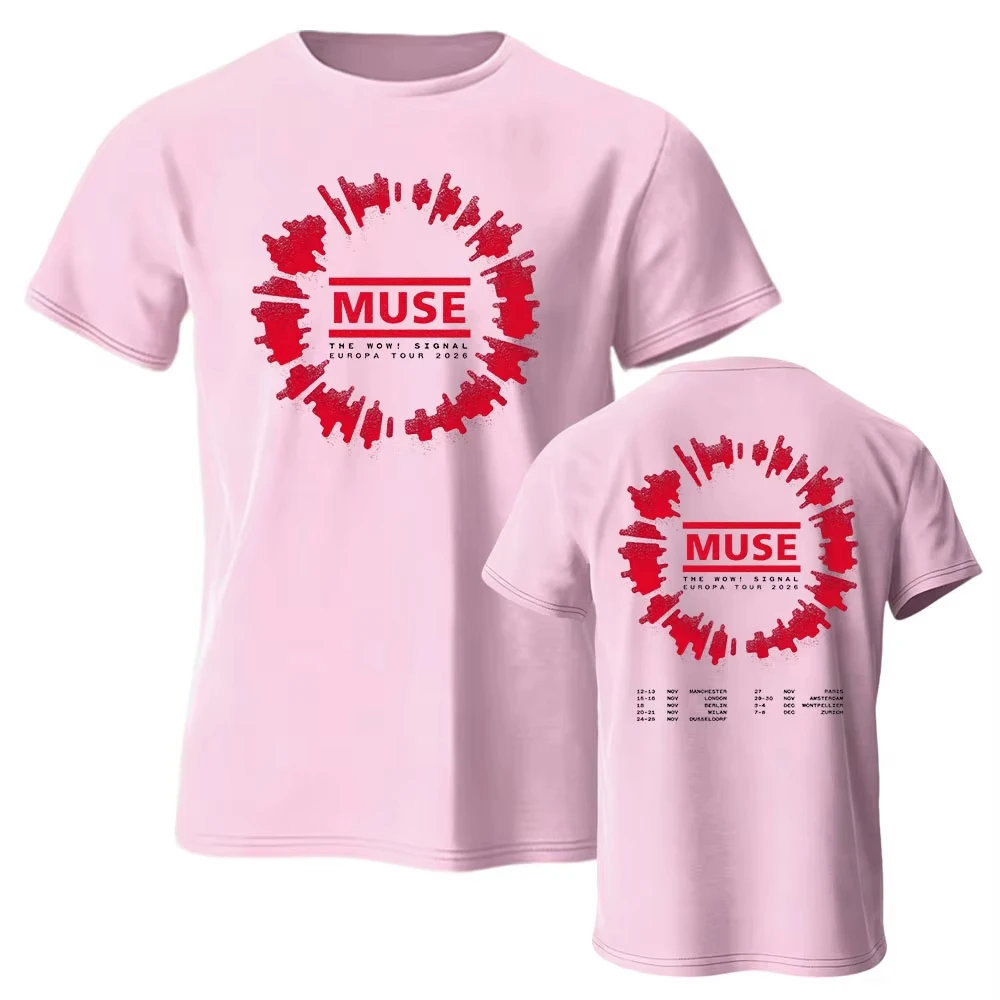 Muse: Wow! Signal Tour T-shirt - Gender-neutral streetwear, designed by a hip-hop rock band. Soft men's T-shirt