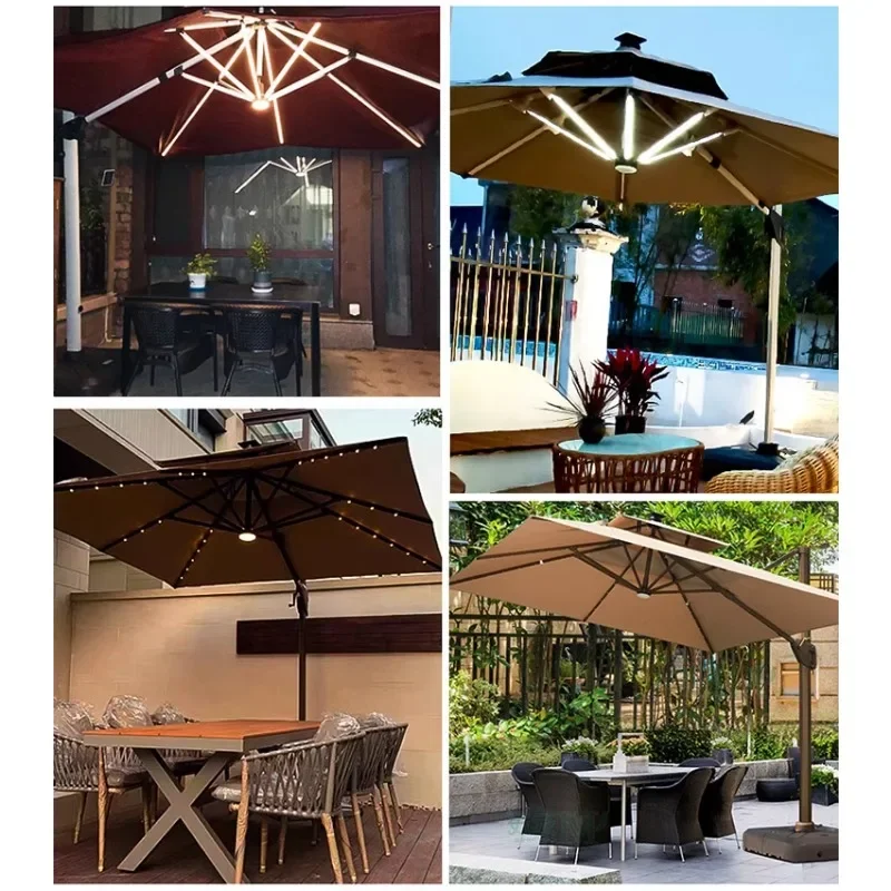 Outdoor Parasol Roman Umbrella Aluminum Alloy Outdoor Garden Garden Umbrella Square Advertising Booth Terrace Large Sun Umbrella