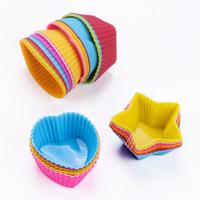 Holes Airfryer Silicone Pot Muffin Cup Mold Air Fryer Accessories Cake Cup Mold Microwave Oven Silicone Baking Pan Cups