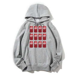 Dr Pepper Sweatshirt Art Funny Trendy Punk Hoodies Retro Creative Casual Pocket Long Sleeve Pullover Tops kawaii clothes