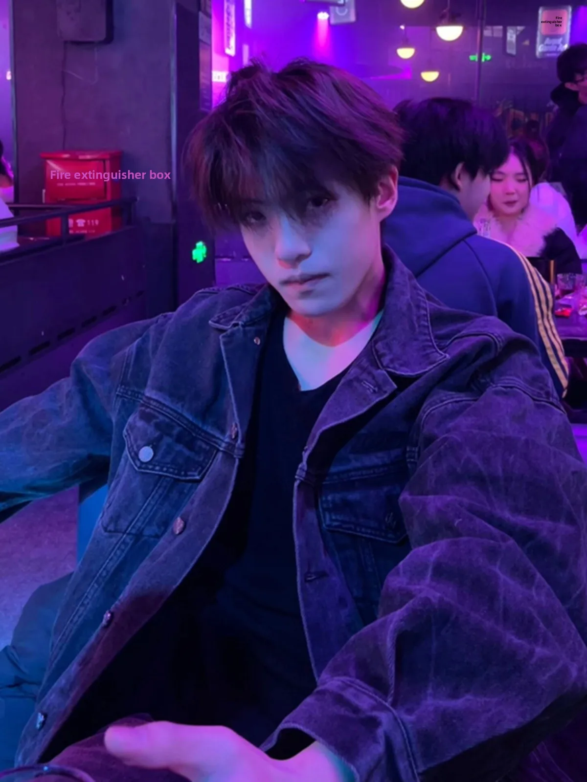 

Deep Blue Men's Denim Jaet Spring Autumn Sle Collared Workwear Jaet Premium Feel oulder Pads American Trend Brand