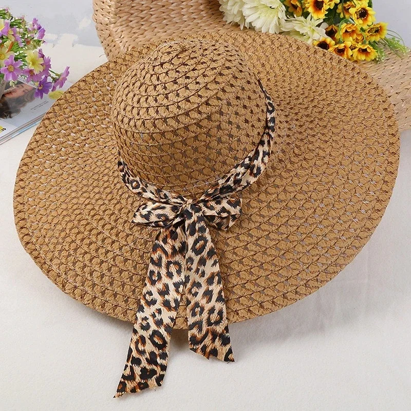 Sombrero de paja con forma de gato para mujer, sombrero de playa, sombrero de sol, ajustable, de alta calidad, para exteriores, viaje, Verano