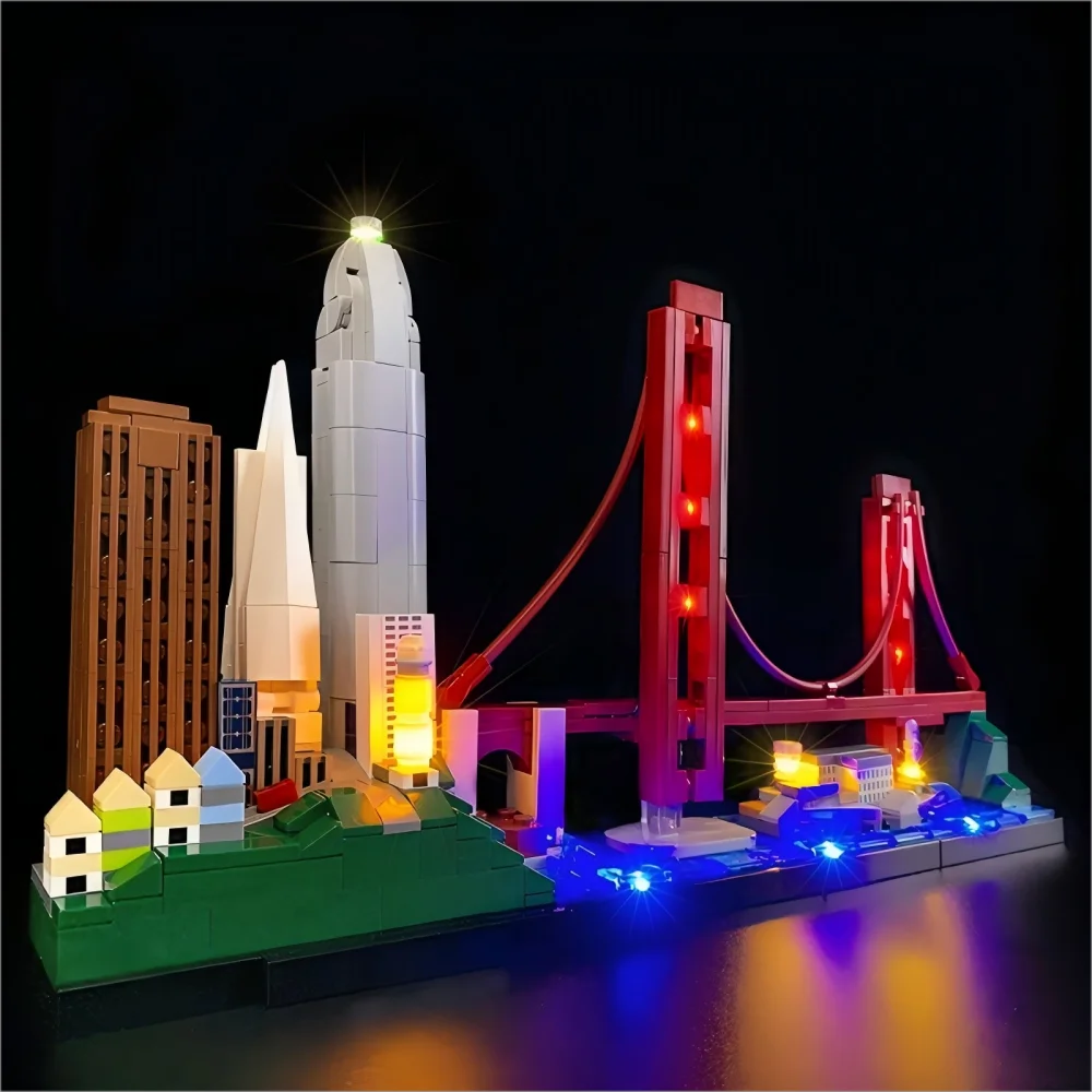 LYBMTWF LED-Beleuchtungsset, kompatibel mit Lego 21043 Architecture San Francisco Modell (Modellsteine NICHT im Lieferumfang enthalten)