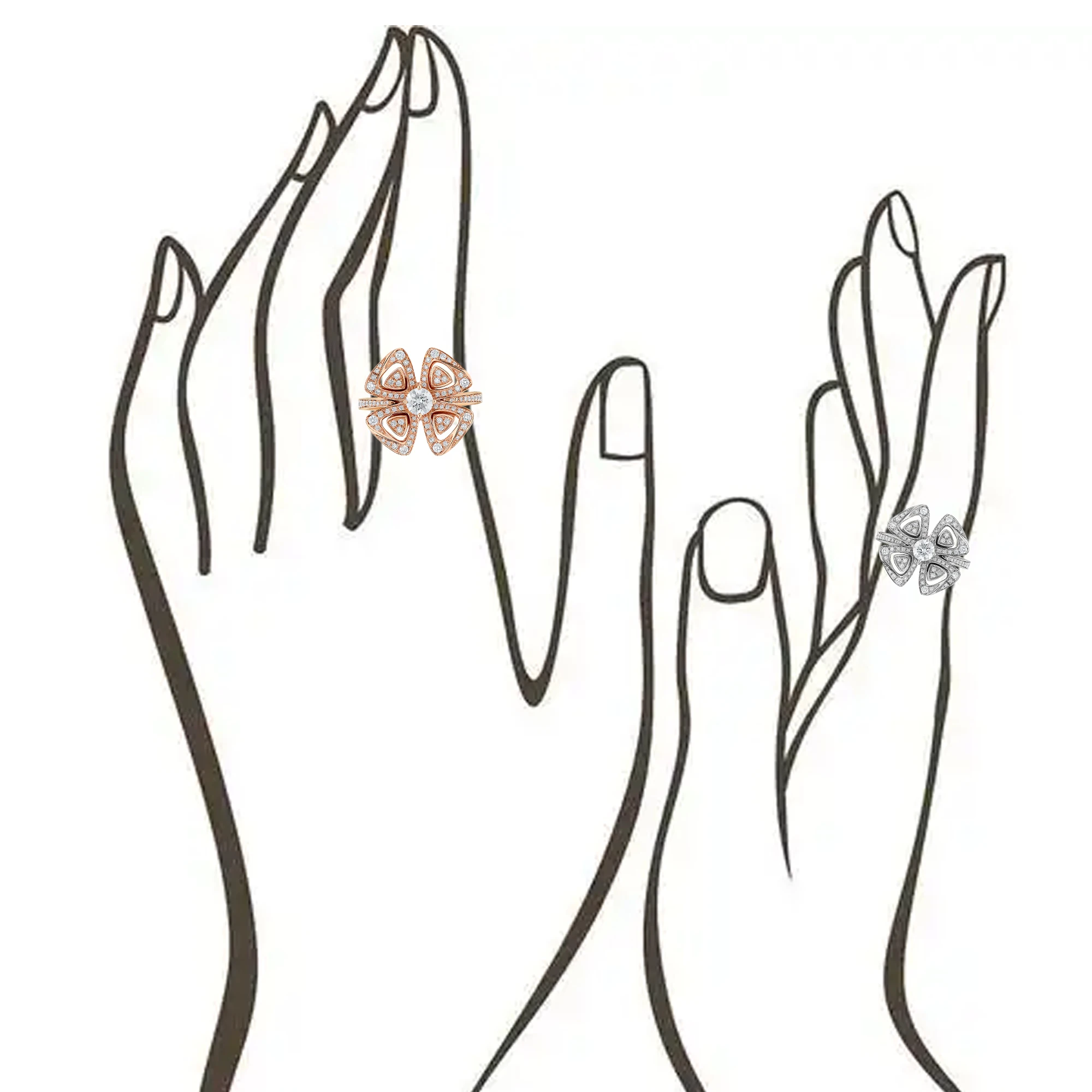 

Кольцо из чистого серебра s925 с бриллиантом и цветком BV, элегантно сияет и улучшает очарование, в сочетании с вечерними женскими аксессуарами.