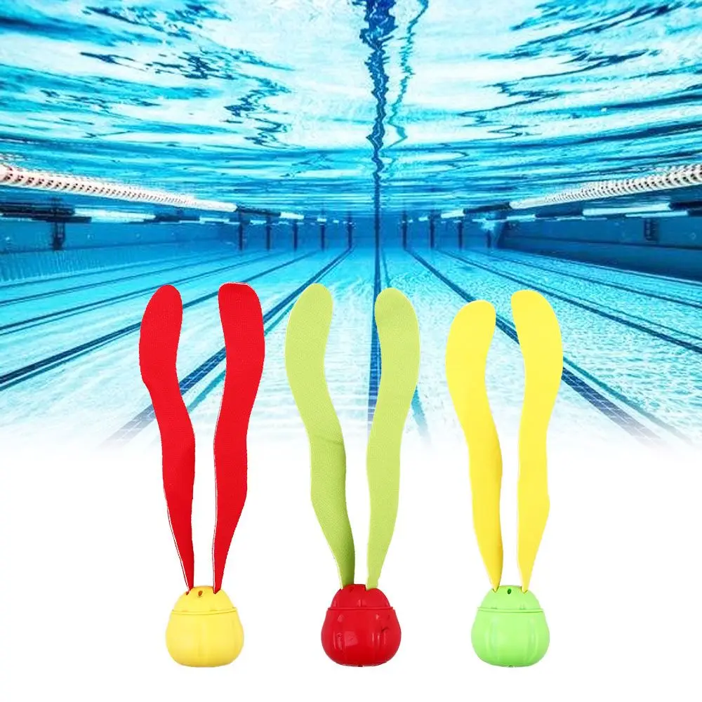 3Pcs/set Pool Games Child Water Games Swimming Pool Accessories Underwater Toy Seaweed Diving Toy Diving Grass Toys Seaweed Toy