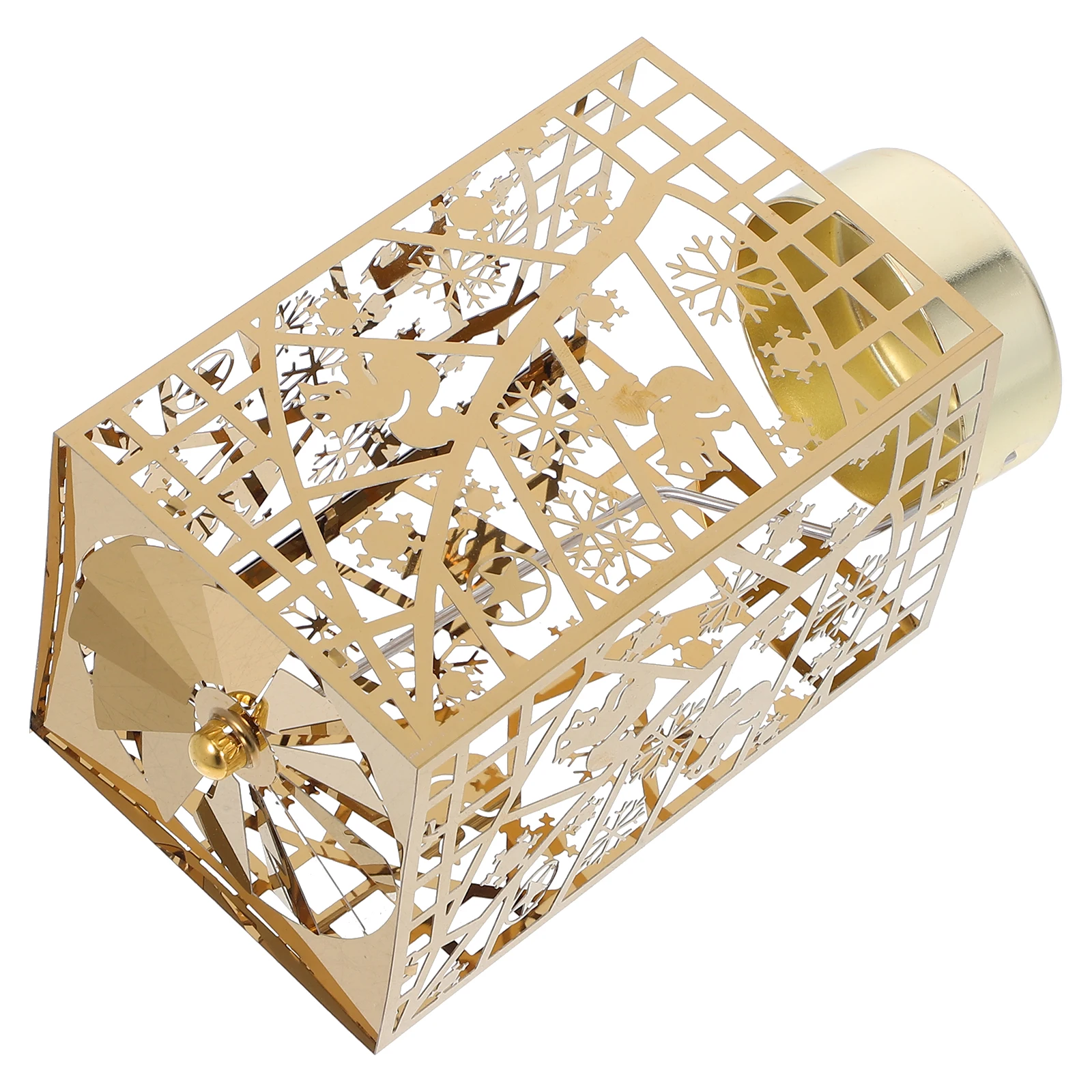 

Rotating Christmas Holder Spinning Tea Light Candlestick For Holiday Party Wedding Home Tabletop Decorations