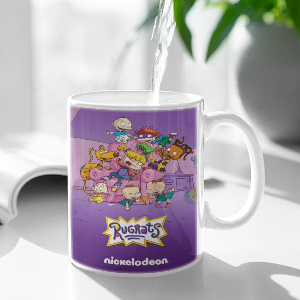 

Funny Cartoon Cute R-Rugrats Coffee Mug 11oz Fun Ceramic Coffee Tea Cocoa Cup Handle Tea Drink Cup