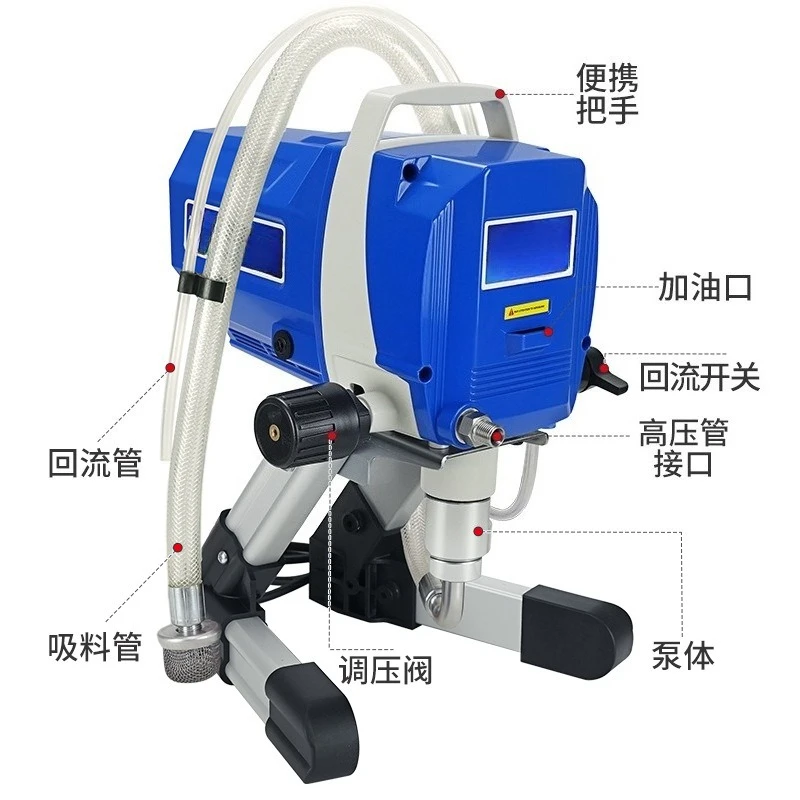 Compact High‑Pressure Airless Sprayer, Home‑use Paint & Latex Paint Spraying Machine