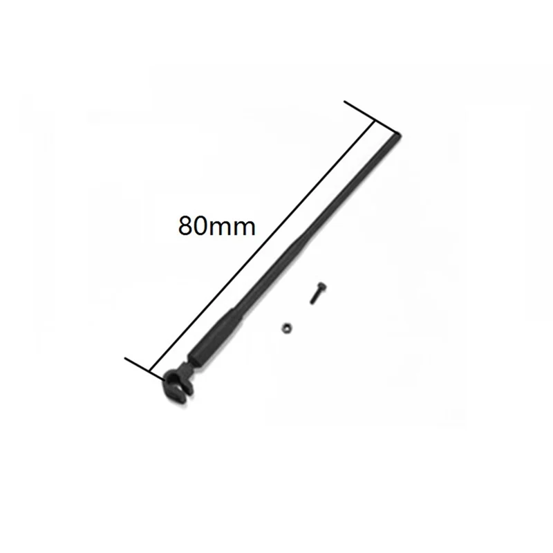 Decorazione dell'antenna del paraurti anteriore di simulazione AM-Nylon per accessori per parti di aggiornamento per auto MN78 1/12 RC