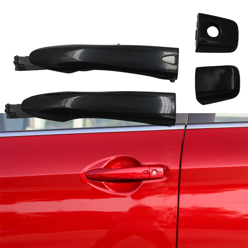 Front Rear Exterior Door Inductance Handle lock cover Cap For Nissan Qashqai 2016 - 2022 Outside Smart Keyless Door Knob handle