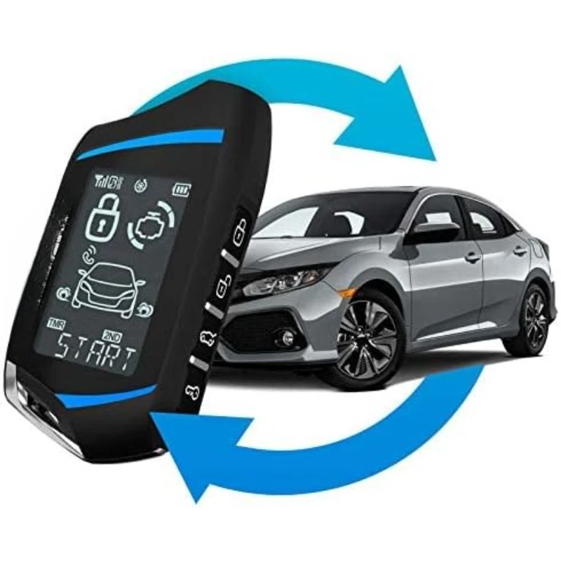 Bundle w/ 3000 Feet Range All-in-One 2-Way Remote Start and Alarm