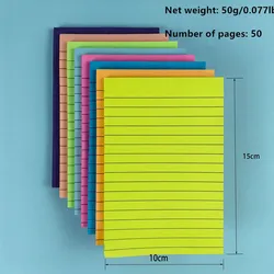 Horizontal Post-it Notes Strong Sticky Horizontal Post-It Notes Colored fluorescent paper Sticky notes Apply office sticky notes